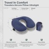 Cocoon Air Core Pillow Ultralight U-shaped Neck Support, Galaxy Blue/Grey