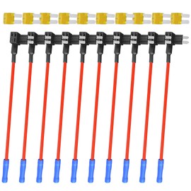Micro 2 Fuse Tap 10 Pack - Upgraded ATR Blade Fuse Holder(2023 New), 12V Car Add-a-Circuit Fuse Tap Adapter with 10 Pcs