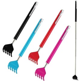 1 x Extendable Back Scratcher Telescopic Portable Gift Pen Clip Itch Gadget Scratch