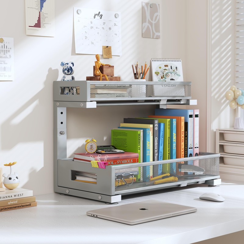 Biboraya 2 Pack 17IN Depth Under Sink Storage Organizer, Large