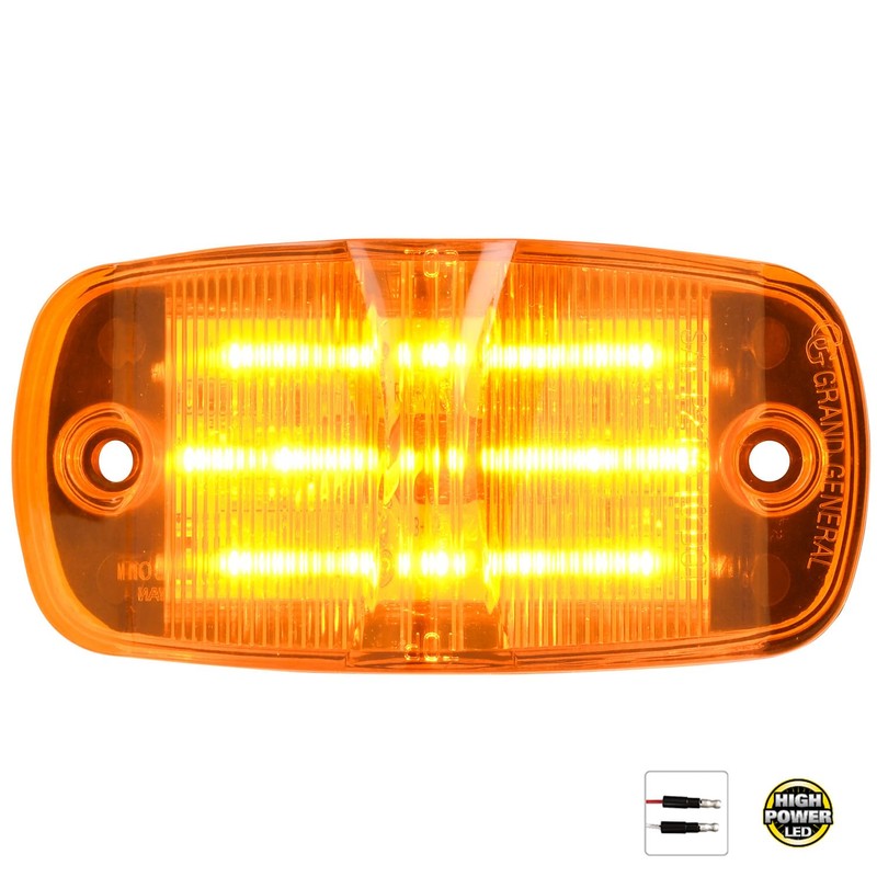GG Grand General 75165 Rectangular Amber/Amber Wide Angle 10 SMD