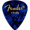 Fender Premium Celluloid Guitar Picks 351 Shape, Blue Moto, Thin,