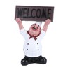 Levemolo Chef Hand-held Welcome Board Home Decorative Accessory Resin Craft
