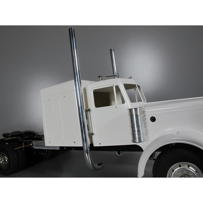 JP Garage L&R Exhaust Pipe Stack + Mounting Plate Tamiya