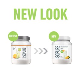 Isopure Clear Whey Isolate Protein Powder, Lactose Free, Gluten Free, Naturally Flavored, Mango Lime, 20g Protein Per Serving, 14.1 Oz, 16 Servings (Packaging May Vary)
