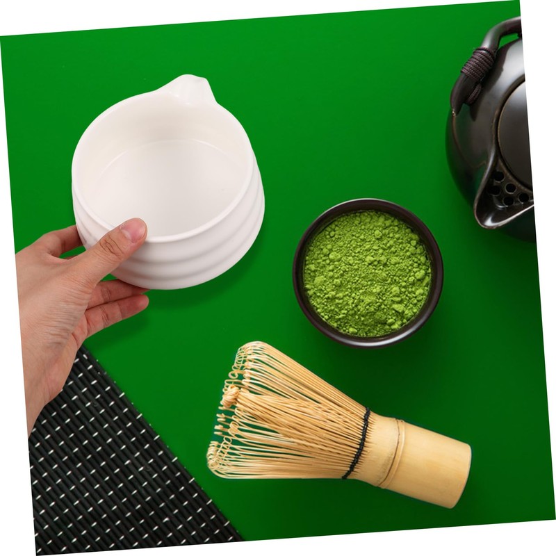 NOLITOY 1 Set Ceramic Matcha Tea Bowl with Spout Traditional