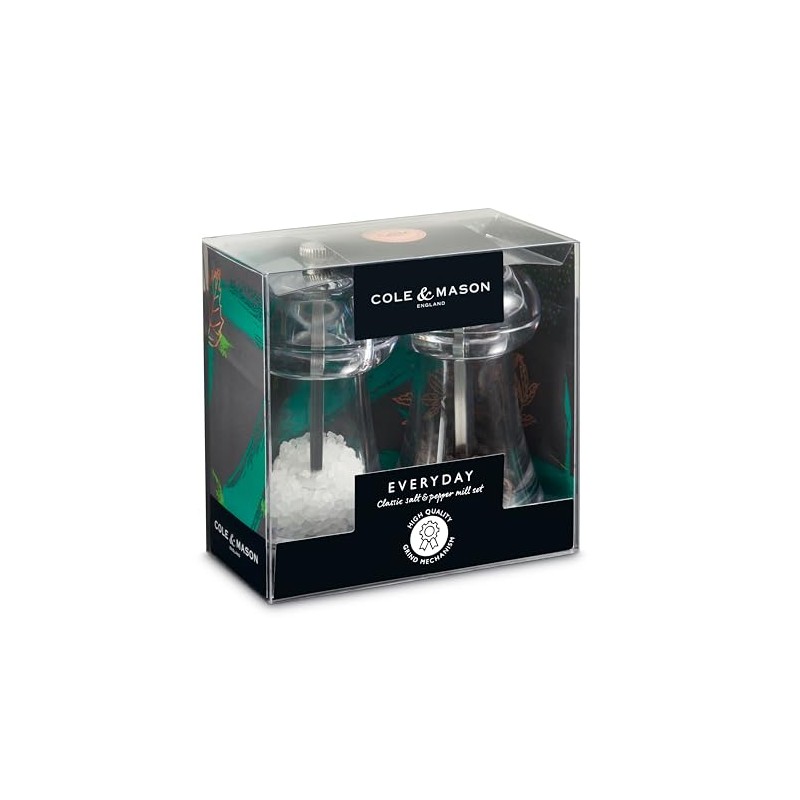 Cole & Mason Everyday Gift Set Salt and Pepper Grinders,