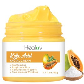 Herblov Crema De Ácido Kójico Crema Iluminadora Para Manchas De La Edad, Hiperpigmentación Y Zonas Íntimas. Elimina Manchas Oscuras, Reduce El Acné Y 