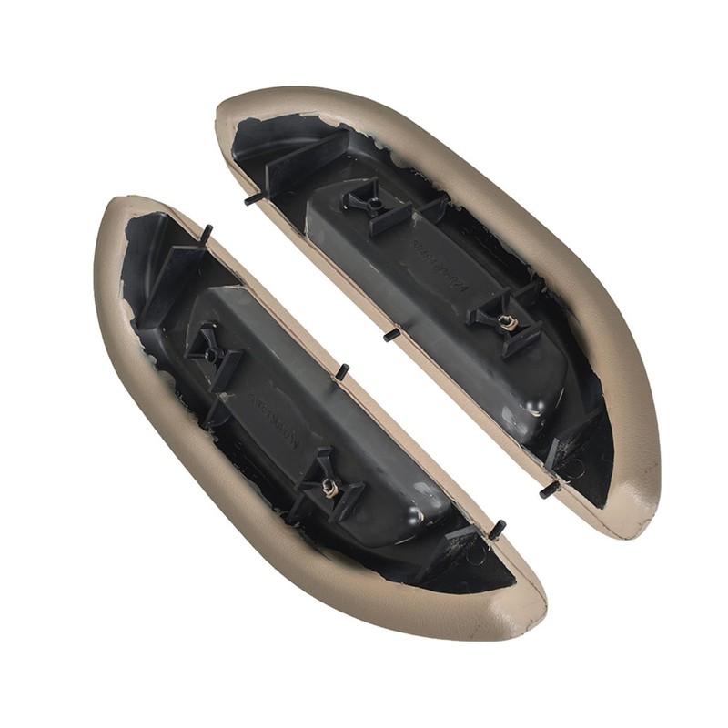 munirater Beige Front Car Door Armrest Pull Handle Cover Driver