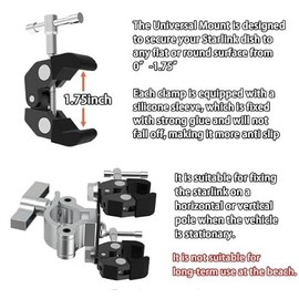 FlagPole Buddy Starlink Gen 2 Compatible Mount Horizontal or Vertical Installation
