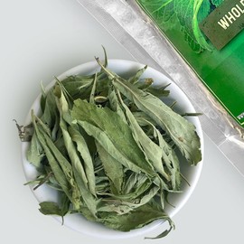 HerbaZest Sun-Dried Stevia Leaves - 6oz (170g) - Premium Whole Stevia Leaf - Naturally Sweet - Zero-Calorie Sugar Substitute - Perfect for Tea, Coffee, and Other Beverages