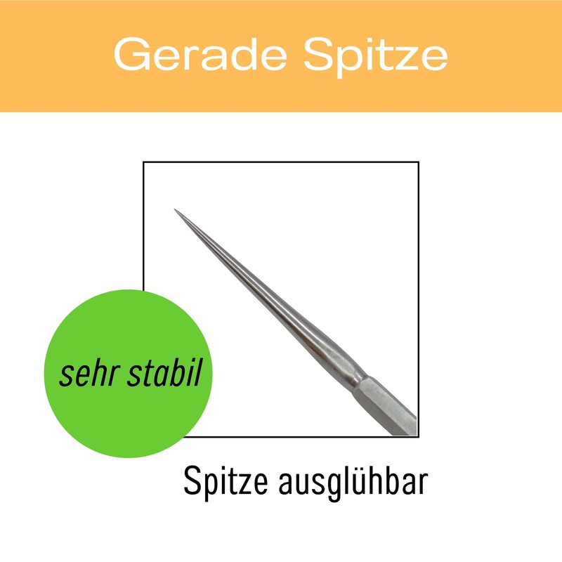 5x Dissecting Stainless Steel Straight Needle, Vollmetall, 1 A quality