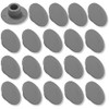 cyclingcolors 20x Screw Cover Cap Grey M5 Plastic Hexagon Allen