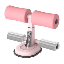 AZNABLE Abs Equipment, Abdominal Machine, Strength Training, Exercise, Fitness, Suction Cup Type, Height Adjustment (Pink)