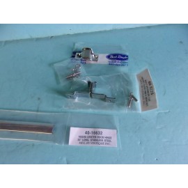 1936 Ford Passenger Car Center Hood Hinge with stainless mount brackets