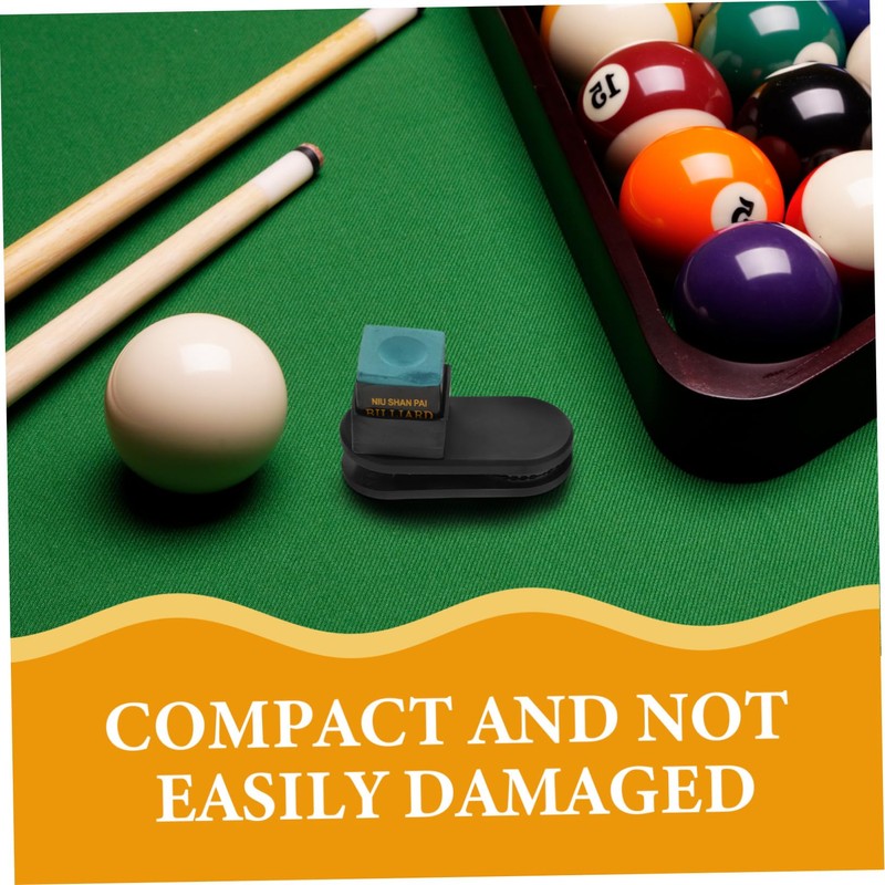 Outanaya Chalk Holder Clip Billiards Accessories Snooker Chalk Clamp Travel-Friendly
