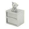 Tooth Box Metal Cute BearShape Storage Case with 2 Drawers