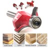 ROOCBIT Roundover Edging Router Bit Set Woodworking Milling Cutter Tools