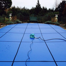 XtremepowerUS 75165 1/3 HP Motor 300W Automatic Swimming Pool Cover Submersible Pump, Blue