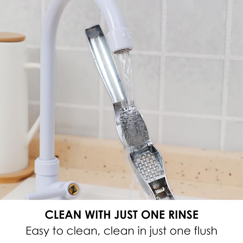 2 Pieces Garlic Press Stainless Steel Press Hand Press Kitchen