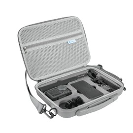 SKYREAT Osmo Action 5 Pro/Osmo Action 4 Case, Portable PU Leather Carry Case for DJI Osmo Action 3 Osmo Action 4/Action 5 Pro Adventure Combo Accessories, gray, Action 3/4/5 ProPortable Bag