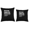 Mastectomy Completed Recovey Mode Rehab Hospital OP Throw Pillow