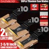 DAEMKOD 30 Pack Titanium Oscillating Tool Blades Metal Cutting, Professional