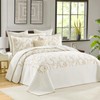 SahSahCasa 100% Cotton 120"x102" Oversized Bedspread Coverlet Quilt Set Queen