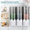 3-in-1 Shower Soap Dispenser, 3×500 ml Shampoo and Conditioner Dispenser
