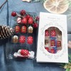 Gingerbread Man Short Square False Nails Christmas Press on Nails