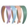 Ptrin Satin Headband,1.6 Inch Wide Satin Headbands for Women's Hair，Non