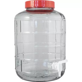 BrewMaster 6.8 Gal Farro Glass | Carboy | Wide Mouth | Carrying Harness | Ported w/ Spigot