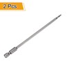 sourcing map 2pcs H2.0 Hex Head Drill Bit Wrench 2mm