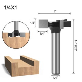 1/4 inch Shank CNC Spoilboard Surfacing Router Bit Slab Flattening Router Bit Planing Bit Wood Planing Bit Wood Milling Cutter Planer Woodworking Tool