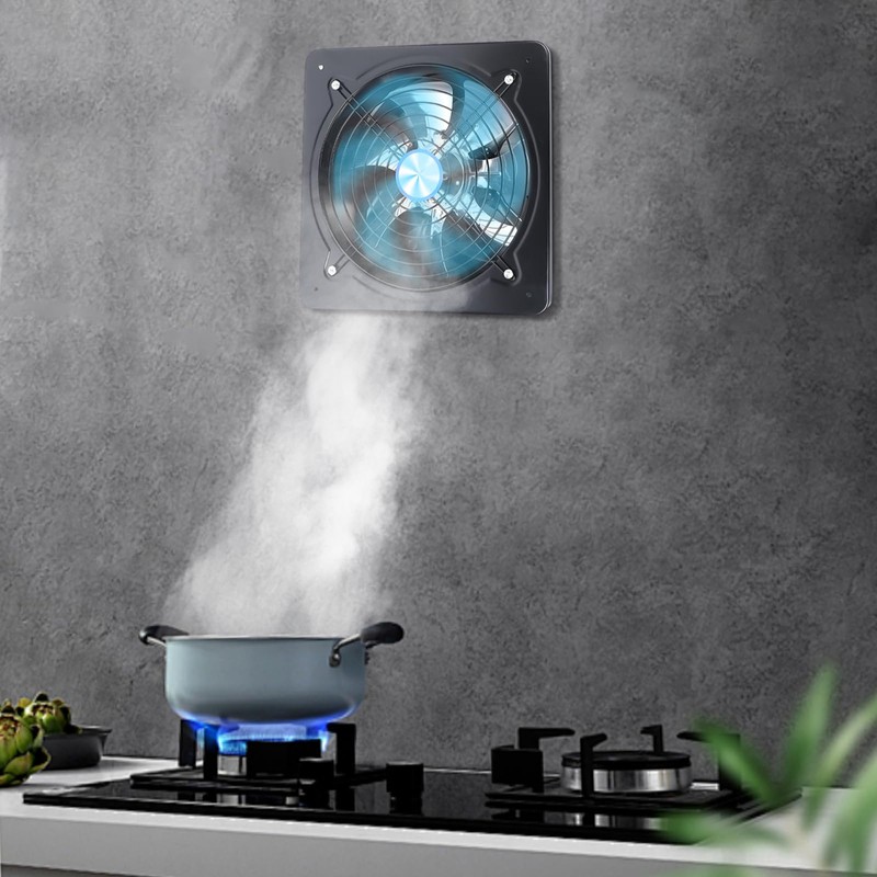 VPABES 14Inch Portable Exhaust Fan, 125W Wall Mounted Vent Fans