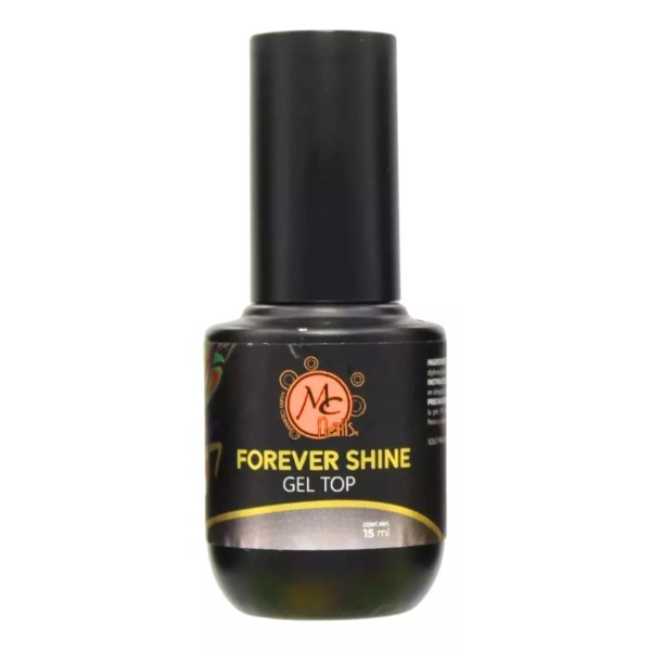 Mc Nails Top Gel Uv Para Uñas Forever Shine, Brillo