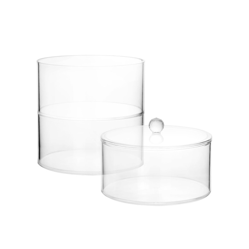 QWORK® 3-layer belt organiser, belt storage, stackable acrylic belt holder