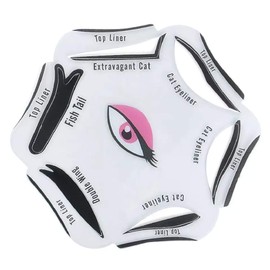 6 in 1 Eyeliner Stencils, Handy, Small and Cuddly for Home, School, Work and Travel