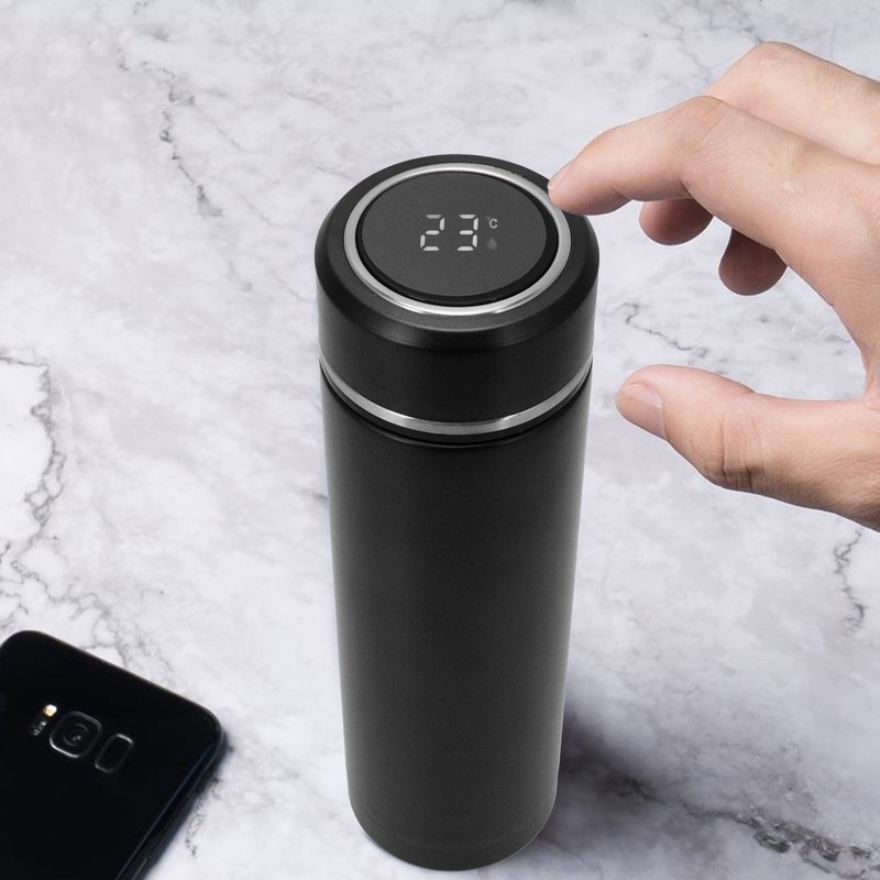 316 Stainless Steel Vacuum Flask with Temperature Display Water Bottle