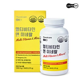 Seoul Pharmacist Credit Union Multivitamin & Mineral 180 tablets, no option / 서울약사신협 멀티비타민 앤 미네랄 180정 옵션없음
