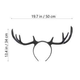 MAGICLULU 1Pcs Deer Horn Headpiece Xtmas Deer Horn Headdress for Christmas Holloween Party