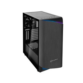 Silverstone Technology SETA A1 Titanium on Black Premium ATX/Micro-ATX Case with Temperd Glass - SEA1TB-G