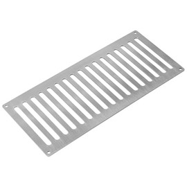 Stainless Steel Fire Pit Vent Cover - 9" x 4", Commercial Grade 16 Gauge, Flat Vent Cover
