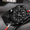 Lige Mens LIGE Classic Luxury Wristwatch Sport Waterproof Quartz Silicone