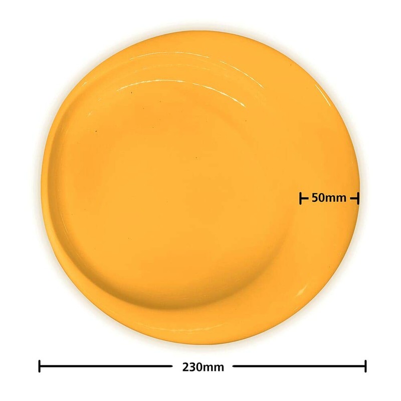 Dignity by Wade Scoop Plate - Yellow