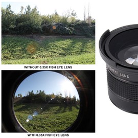 52MM Deluxe Lens Kit Included .35X FishEye Lens + Wide Angle Lens with Macro + 2X Telephoto Lens & Cleaning Kit for Nikon D3200,D3000 D5300 D5000 D5200 D3300 D90 D80 D40 D40X D70