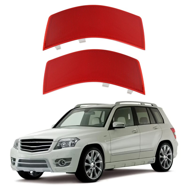Car Rear Bumper Reflector, 2 Pieces, Rear Bumper Reflector 2048200174,