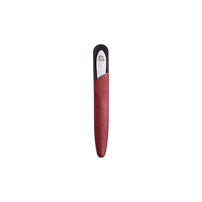 Handsawa File Nail File Shiny Case Red