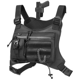 SYLucija Chest Bag for Men,Running Pack Vest for Workouts,Water Resistant Spo...