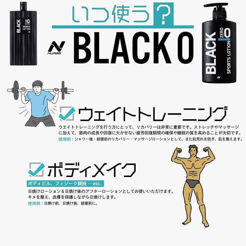 Professional Grade JBBF Recommended Suntan Lotion (Sports lotion) Black 0